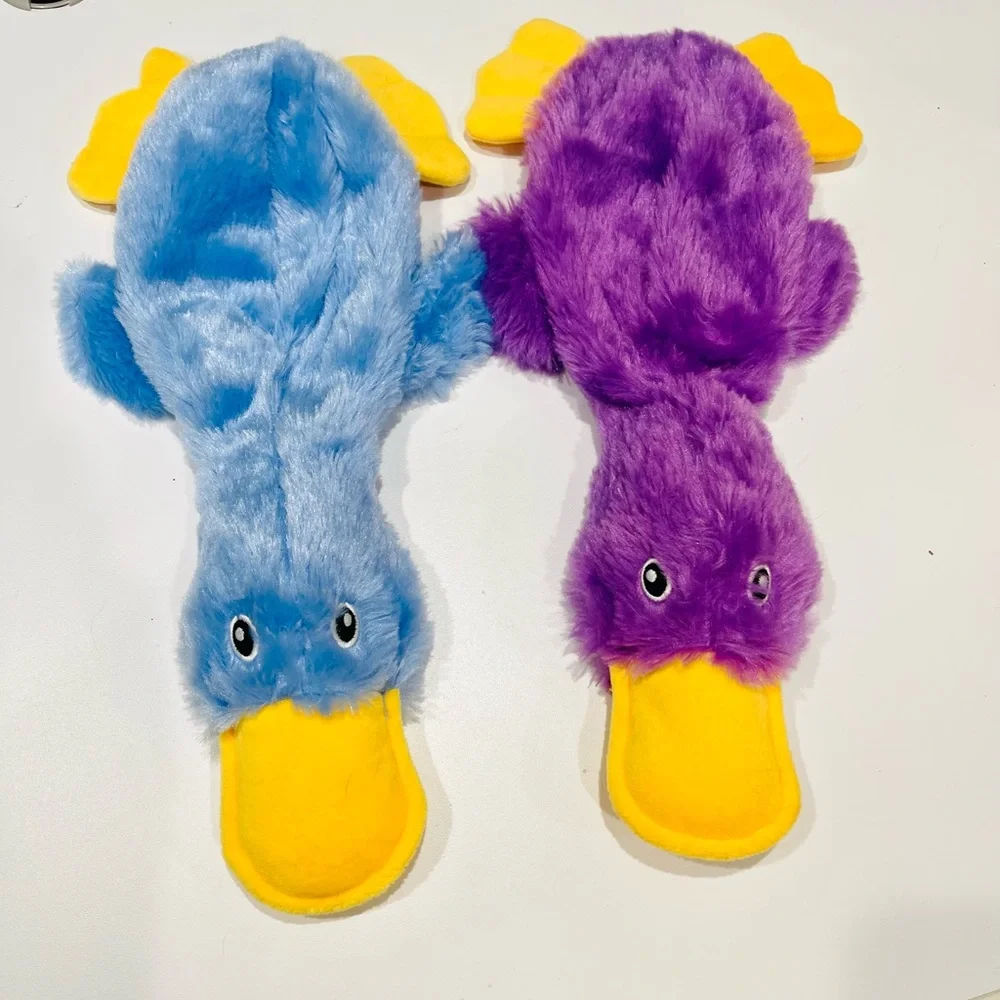3 Dog Sqeaky Plush Animals NWOT